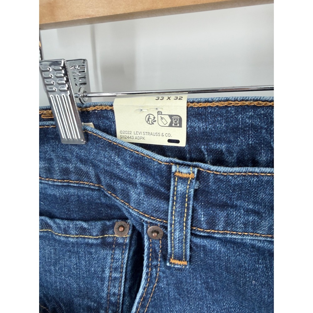 Levi's 728 High Rise Wide Leg Women 33 Blue Denim Vintage Stretch - Picture 5 of 9